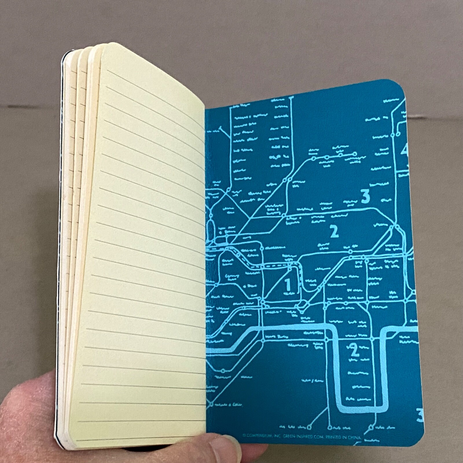 Compendium Inc. LONDON Big Ben 5.25 x 3.25″ Notebook or Journal ~ Tube Map Decor