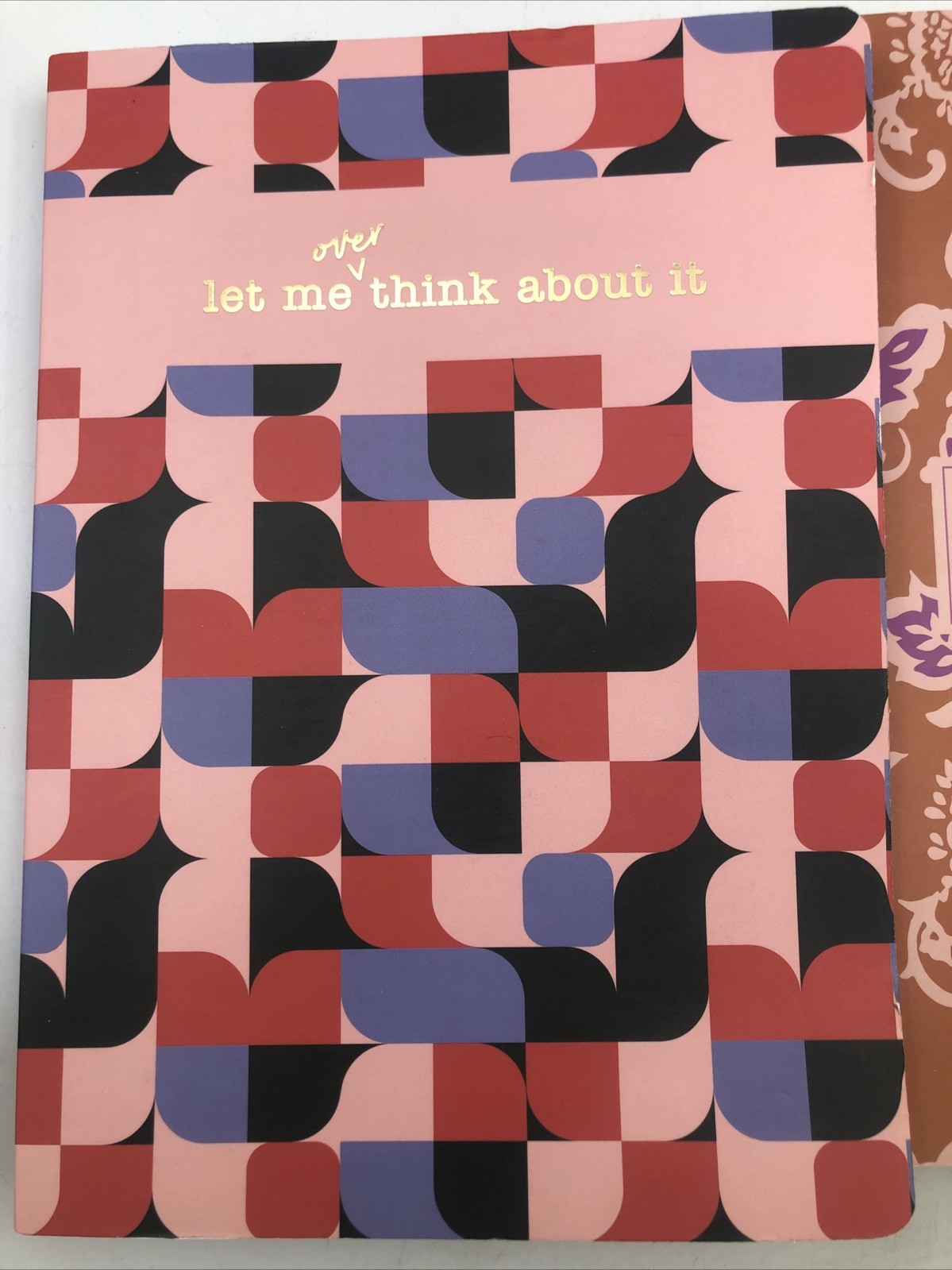 Set Of 2 Crush Journals Notebooks “Let Me Overthink This” & Noted 160 Pages