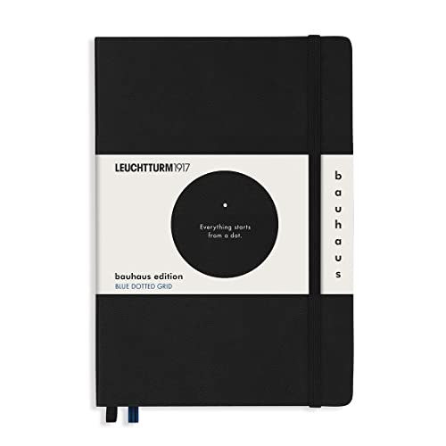 A5 Medium Bauhaus Notebook Hardcover 251 Pages Elastic Closure Expandable Pocket