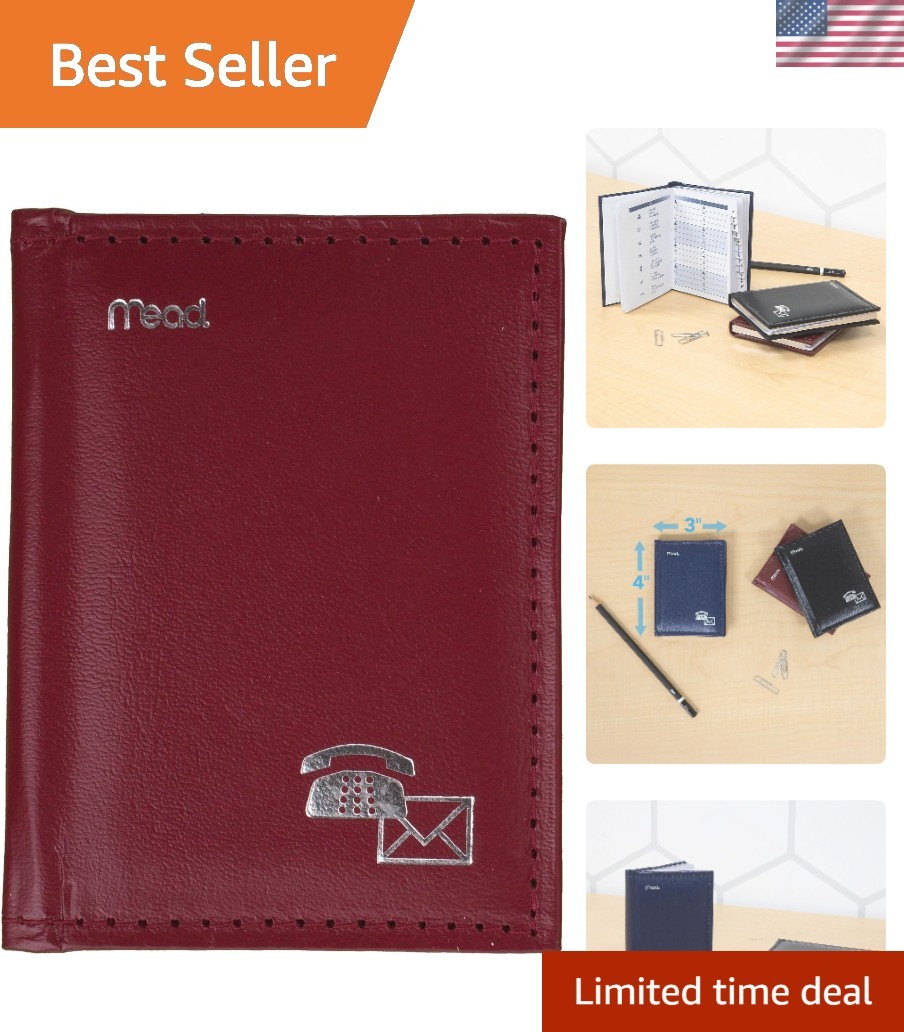 Elegant Telephone & Address Book, 384 Entries, 3″ x 4″ – Assorted Colors