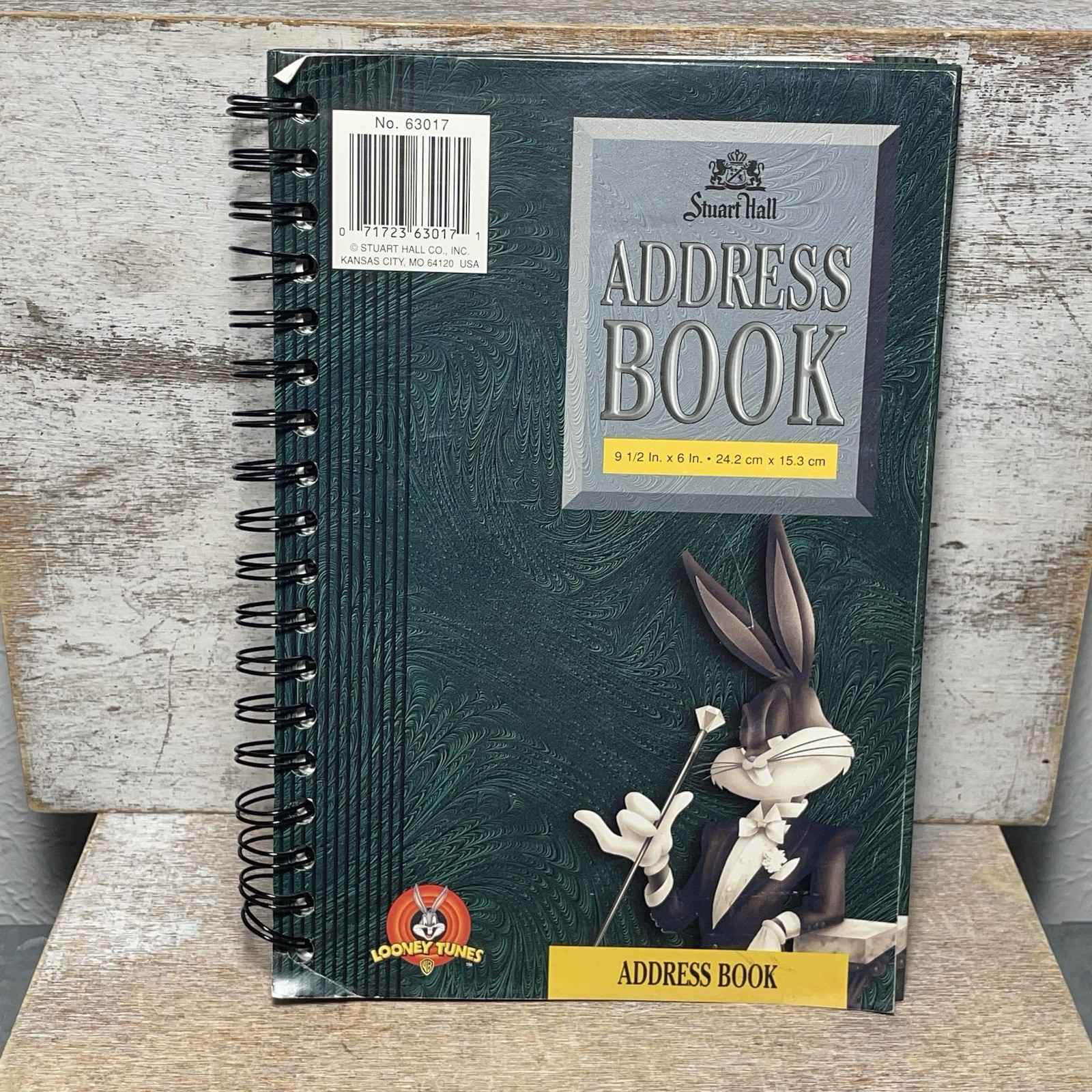 Vintage 1998 Stuart Hall Bugs Bunny Address Book 9 1/2 in x 6 in New READ BELOW
