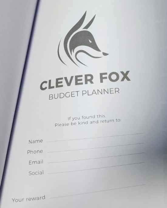 Clever Fox Budget Planner Green HB 3 Ribbon Marks / Elastic Closure Stickers etc