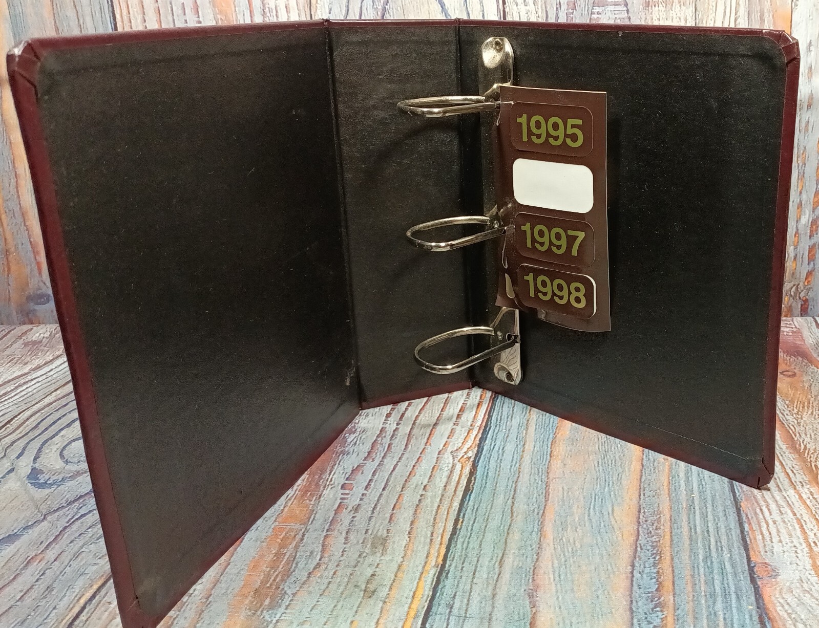 Franklin Quest Storage Binder Hardcover 3 Ring Burgundy 8.5 x 9 BINDER ONLY 1996