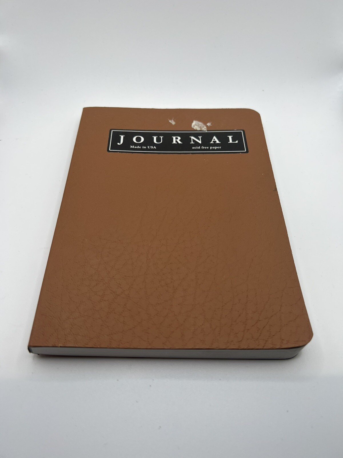 New Faux Brown Leather Journal Diary Made In Usa Acid Free Paper Lined