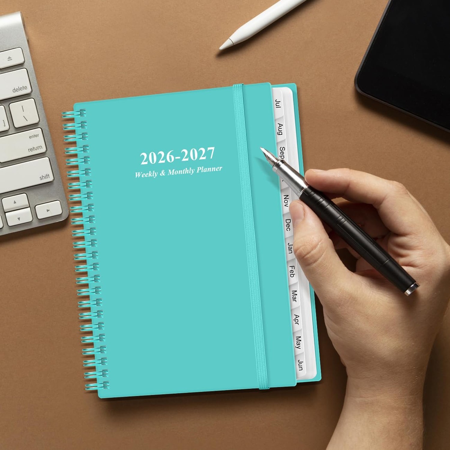 2026-2027 Planner – A5 Weekly & Monthly Planner Spiral Bound, July 2026 – Jun…