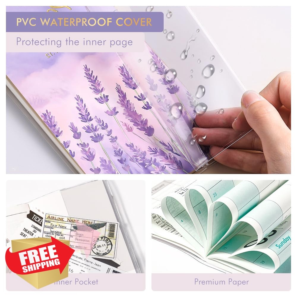 molekaus Pocket Planner 2027-2028 Lavender 3.5×6.5″
