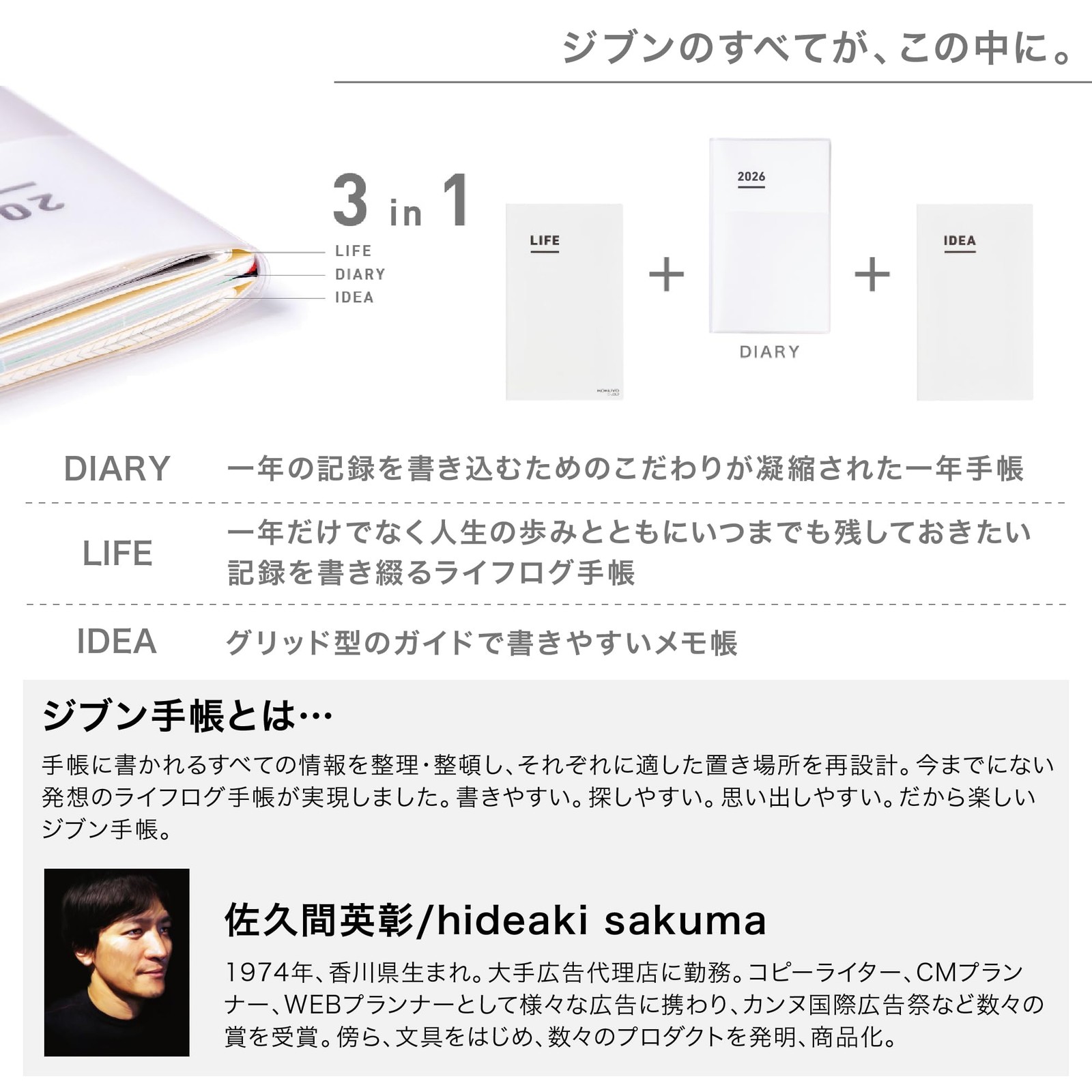 KOKUYO Jibun Planner 2026 A5 Slim Red