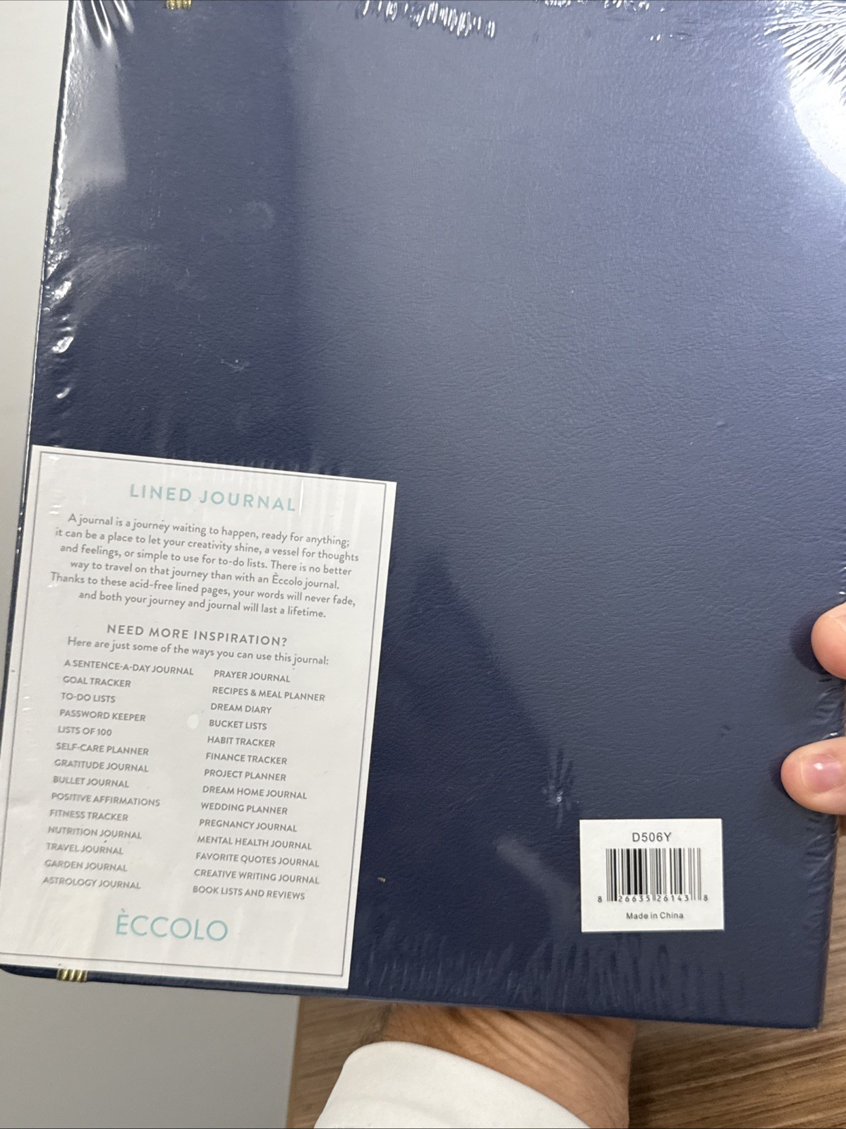 Lined Journal Notebook 8 x 10 Flexible Cover 256 Pages Lay Flat