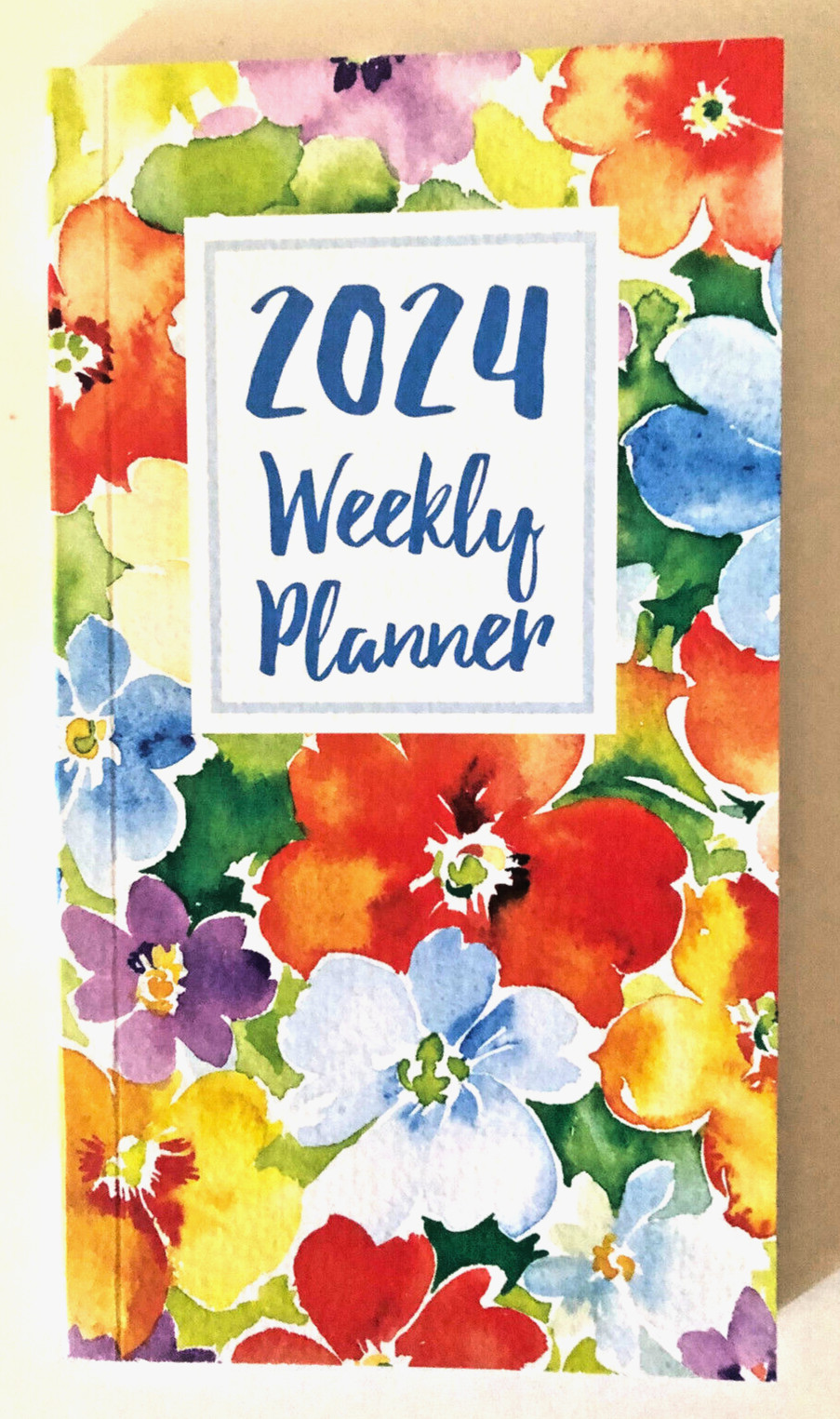 2024 Jot Weekly Planner Agenda Calendar Floral Soft Cover Paperback 6.5″ x 3.5″
