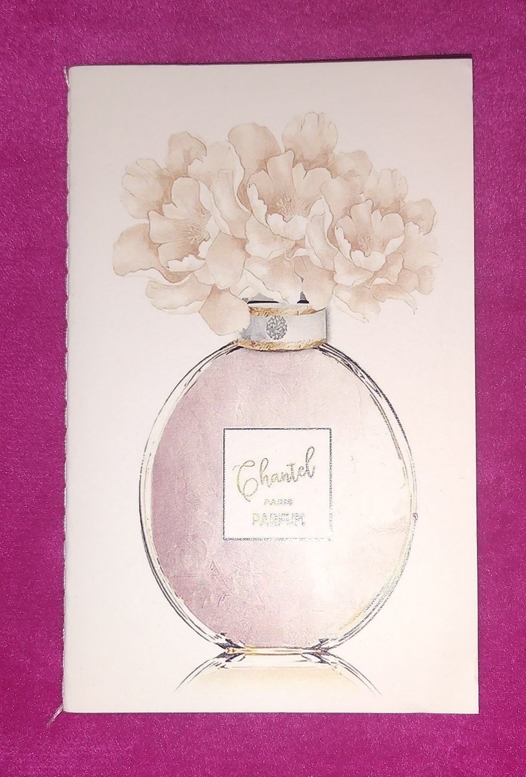 Handmade Designer Perfume Bottle Travel Pocket Size 16 Page Notebook Journal