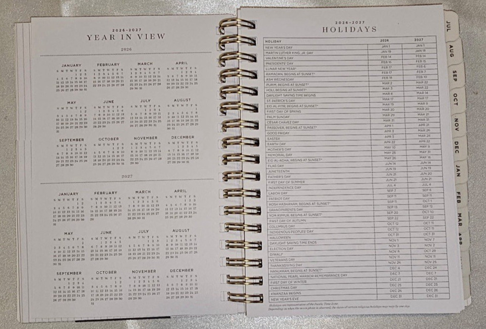 2026-2027 Blue Sky Day Designer Boutique Academic W&M Planner (4″ x 6″)
