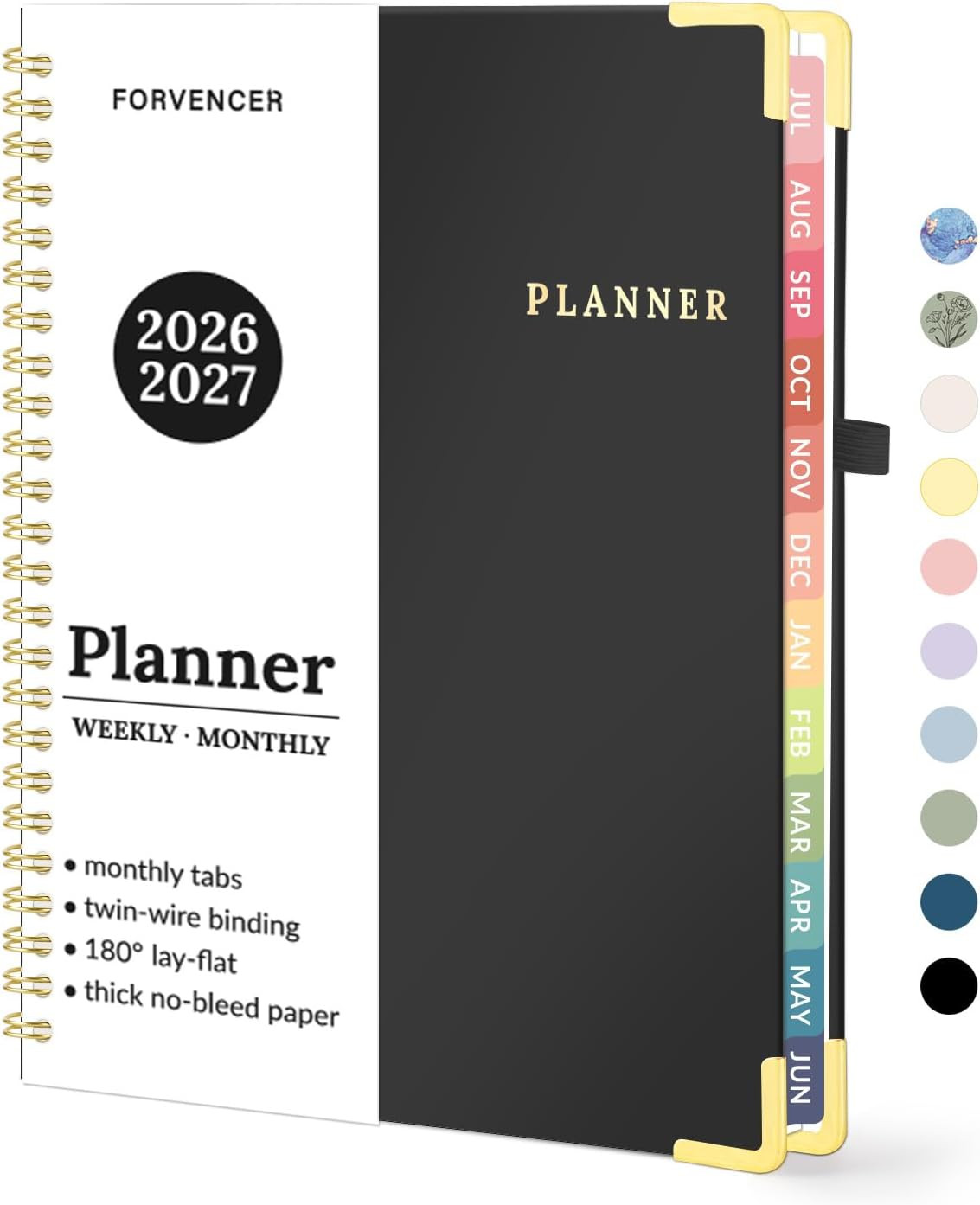 Academic Planner 2026-2027, July 2026-June 2027 Weekly & Monthly Hardcover Calen