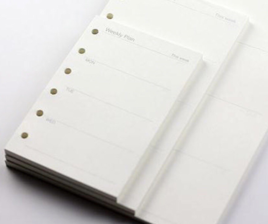 Inserts / Refills Fits For Agenda PM Size Inserts Monthly-Weekly-Todo Refills