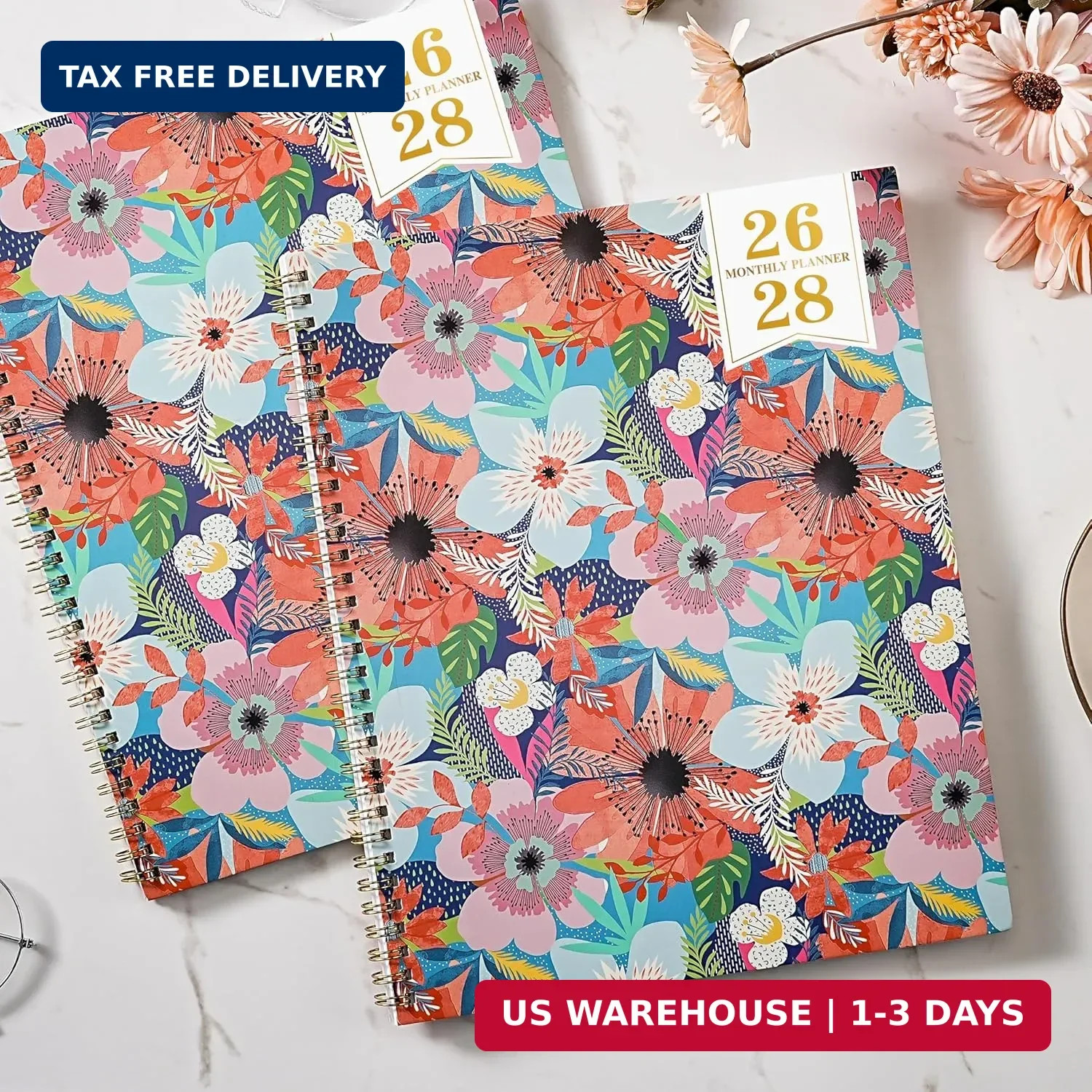 Monthly Planner 2026-2028 – 2 Year Planner 2026-2028, July 2026 – June 2028, 2 Y