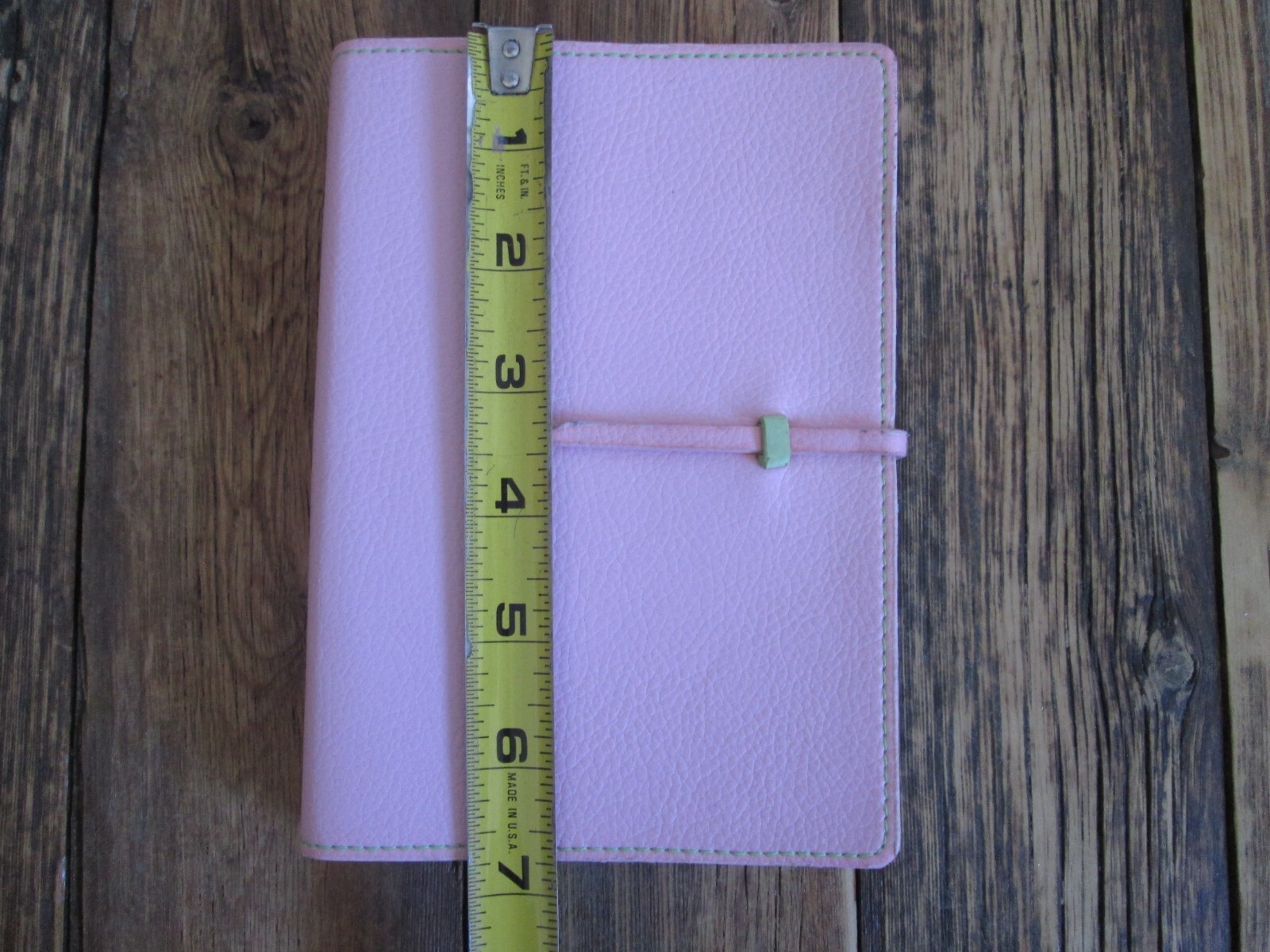 NEW Aria Pink Faux Leather Pocket Small Blank Journal MEAD 100 Sheets 200 Pages