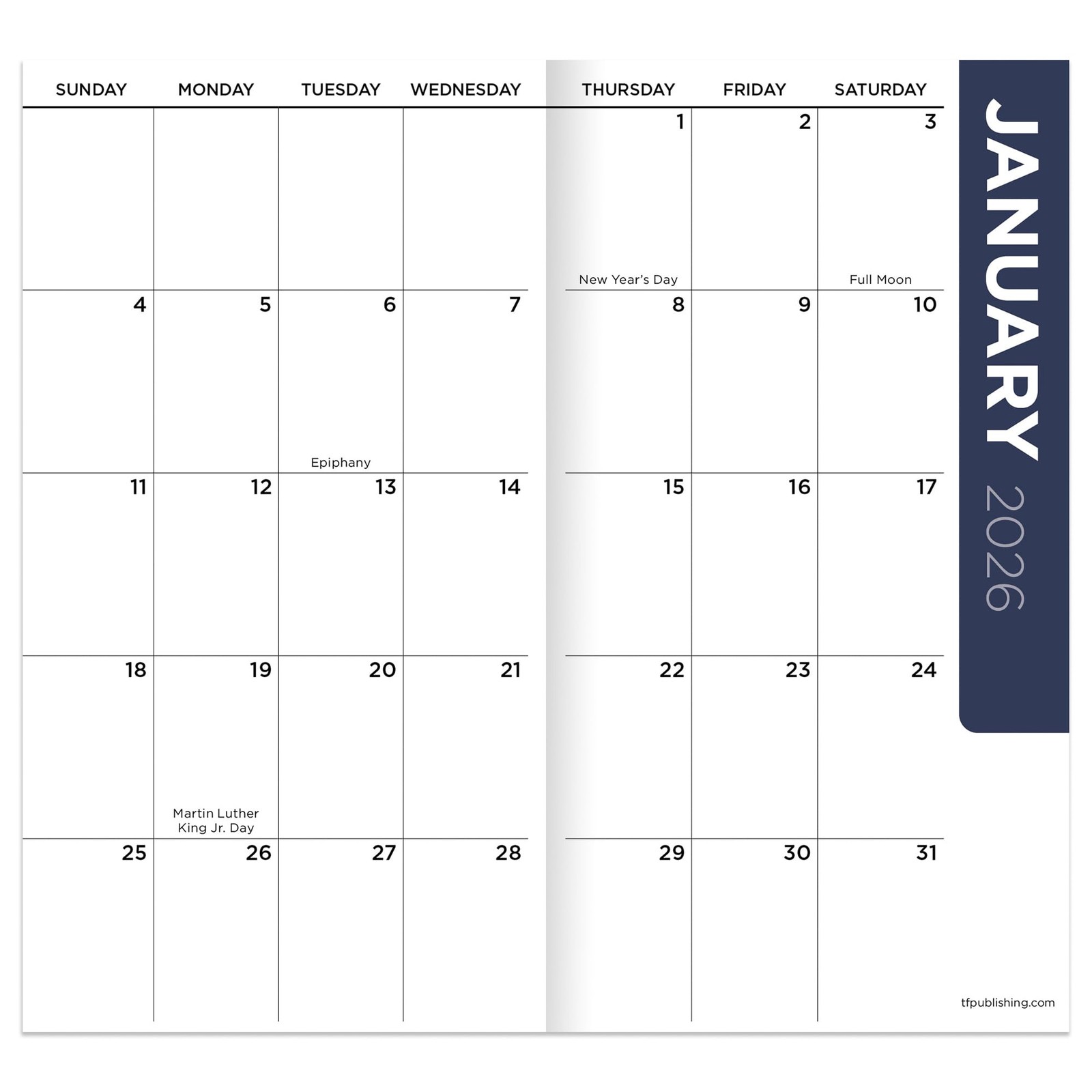 2026-2027 Beaches Pocket Planner 3.5×6.5 Monthly