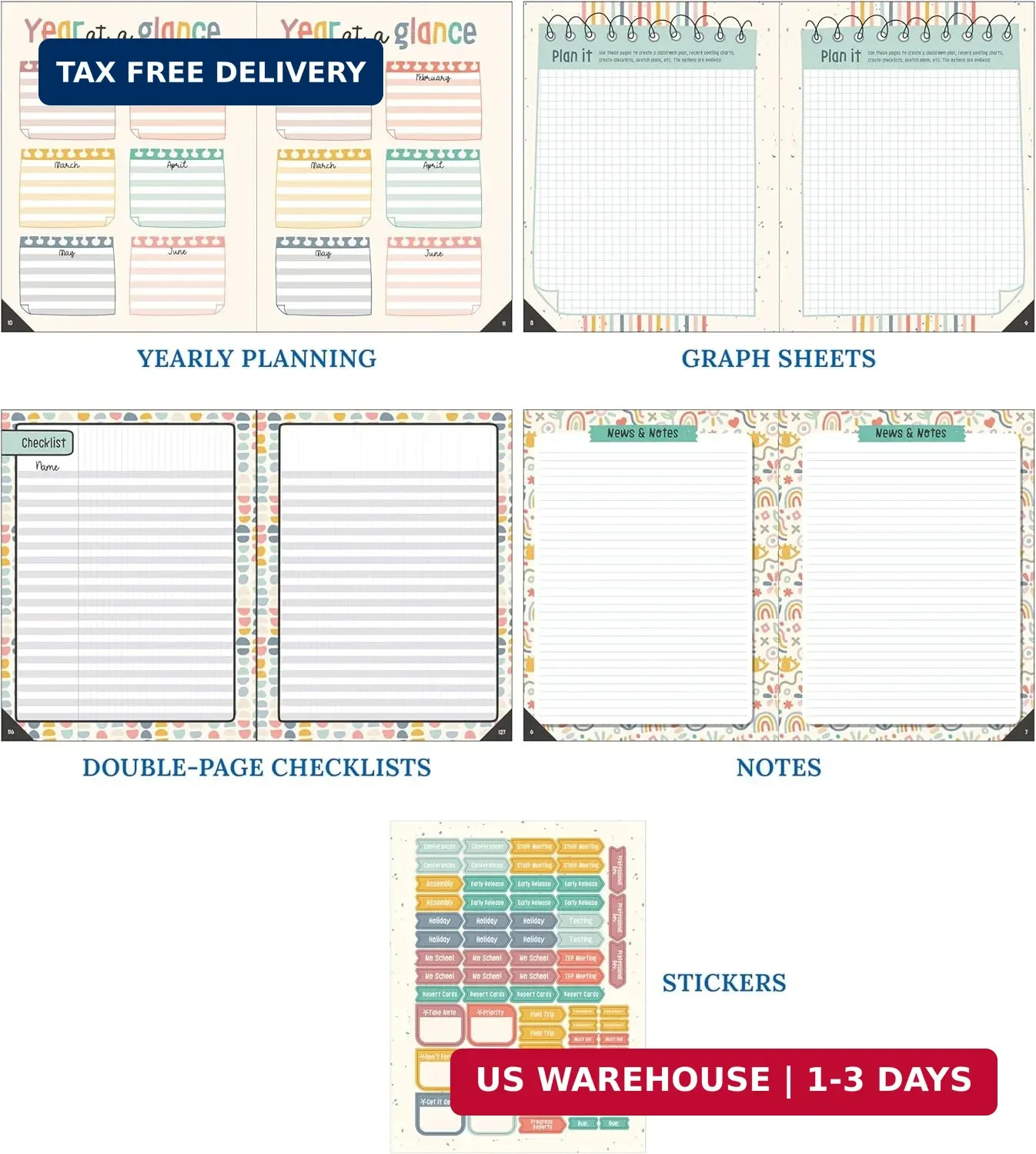Carson Dellosa We Belong Teacher Planner 2026-2027, Undated 8″ x 11″ Lesson Plan