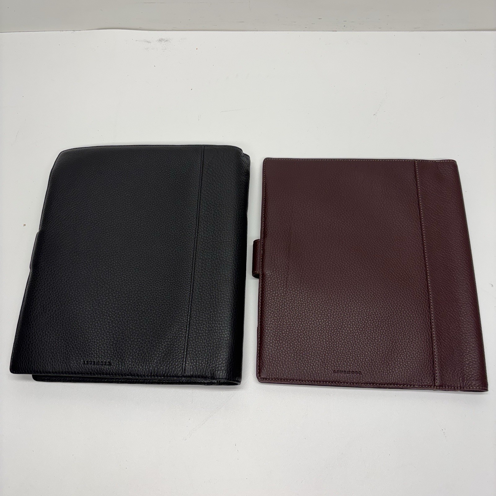 Large Lot of Levenger Leather Folios, Organizers, Notebooks, Circa Discs