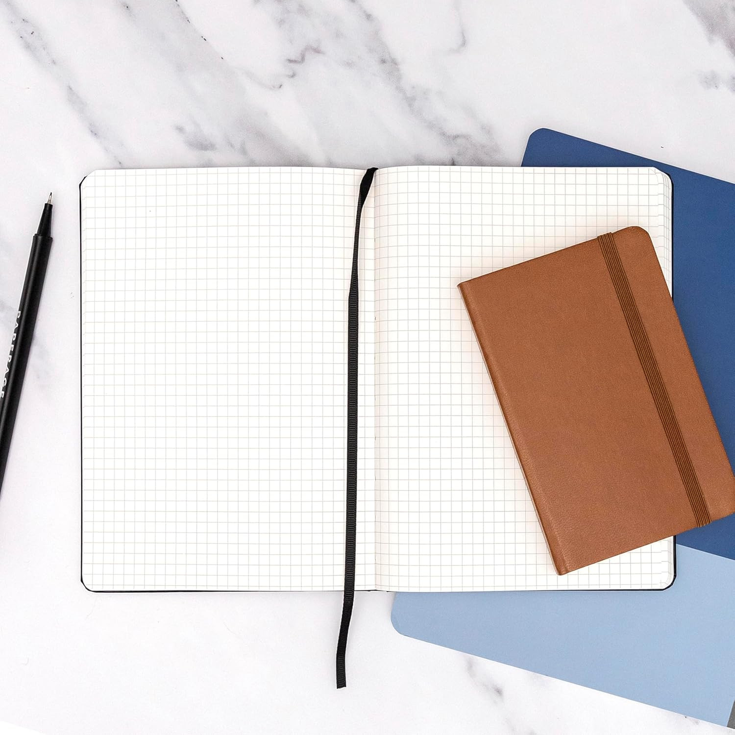 Graph Paper Spiral Notebook & Journal, (Blush), 160 Pages, Medium 5.5 inches x 8