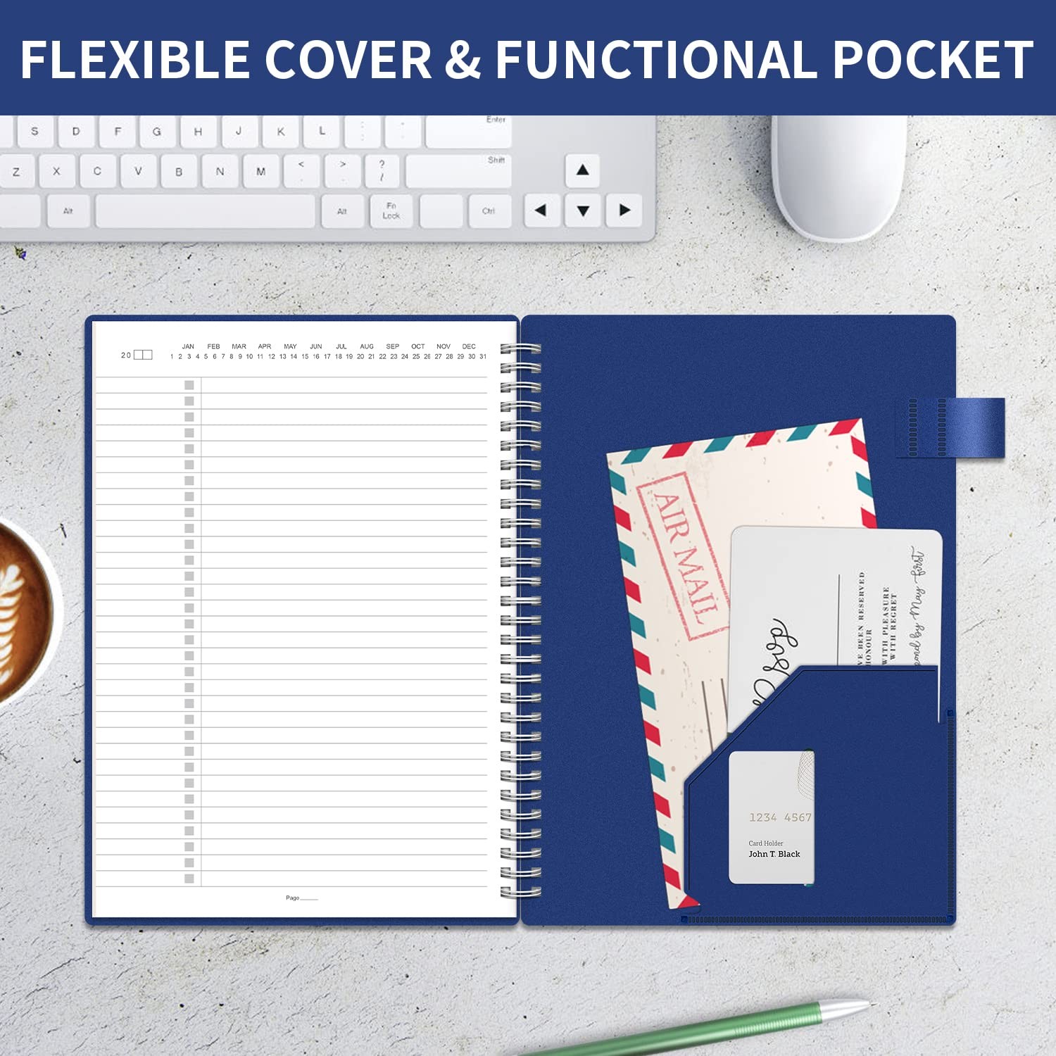 Regolden-Book To Do List Notebook, Daily Planner for Work, Project Tasks &