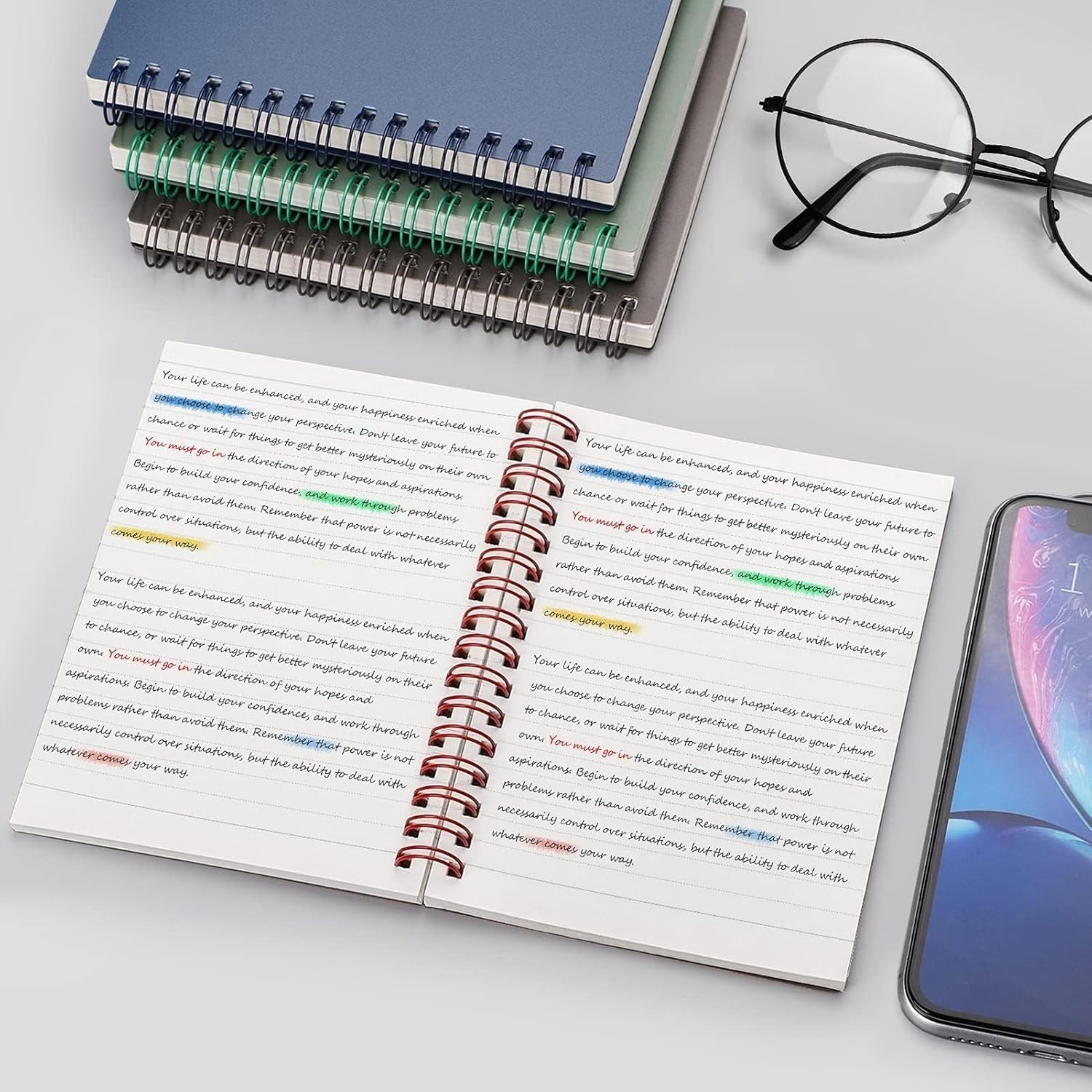 Portable Navy Blue Pocket Journal – 160 Lined Acid-free Pages, Lay-flat Design