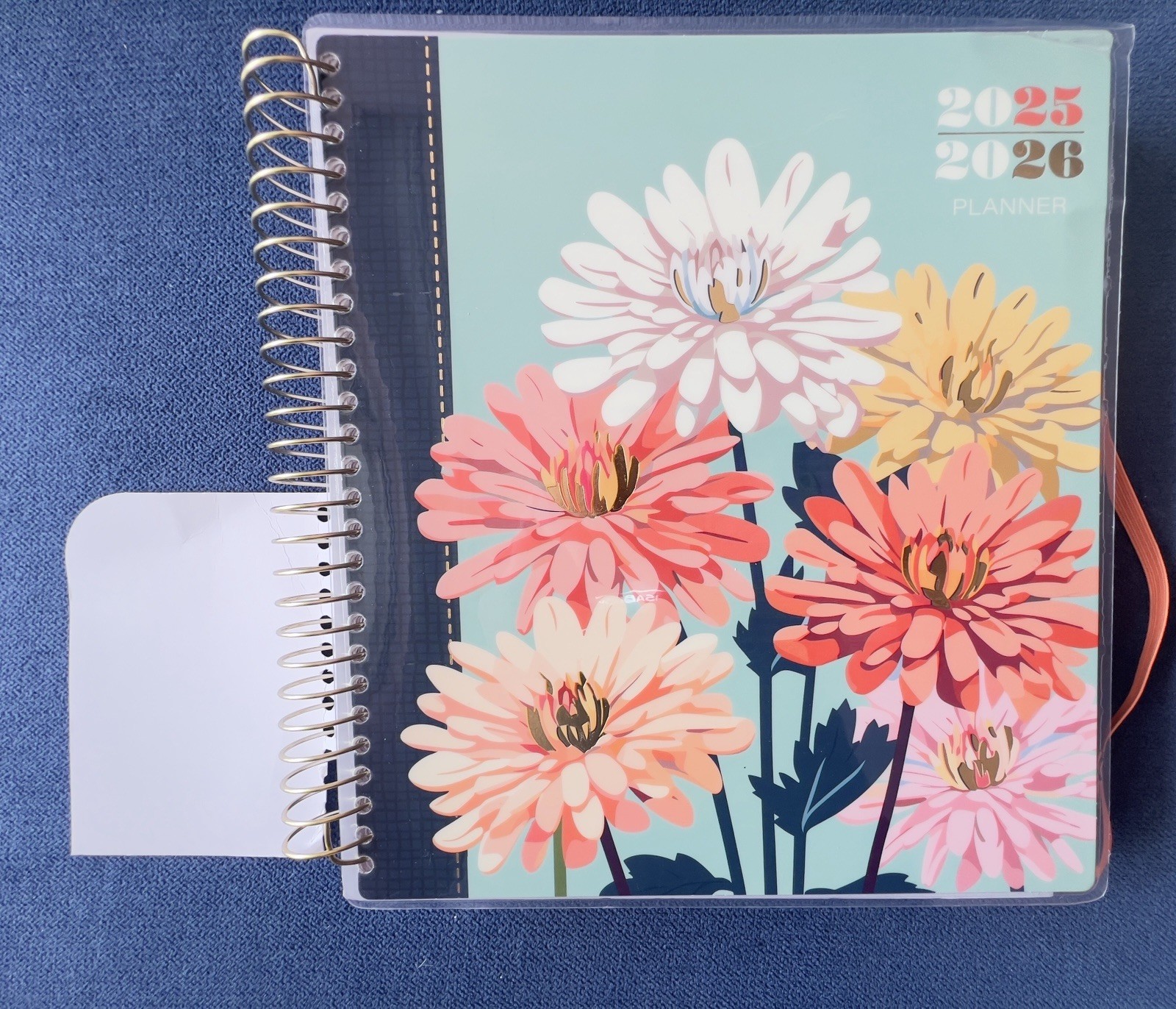 17 Month Planner ZINNIA GARDEN Aug 2025 -Dec 2026 Weekly Planning Note Page Gift