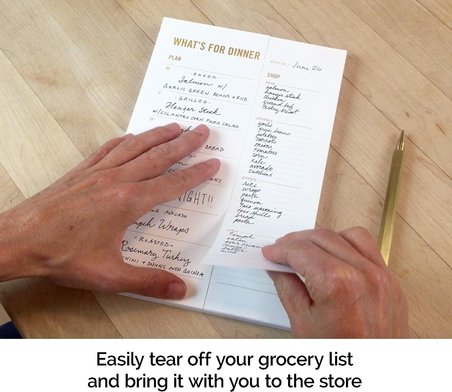 Meal Planning Notepad – What’S for Dinner Weekly Meal Planner and Grocery List M