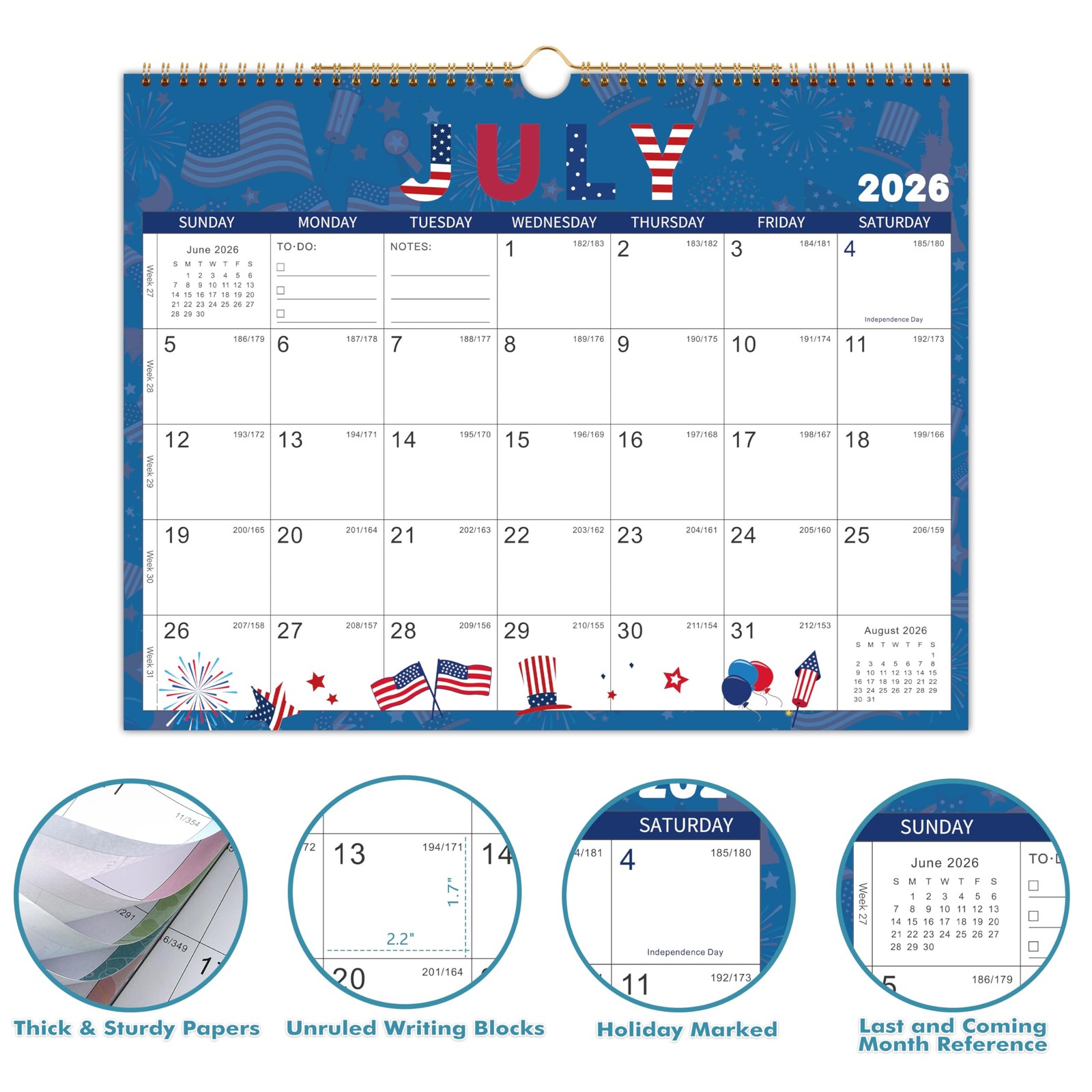 Wall Calendar 2026-2027 – Calendar, 24-Month Green 3