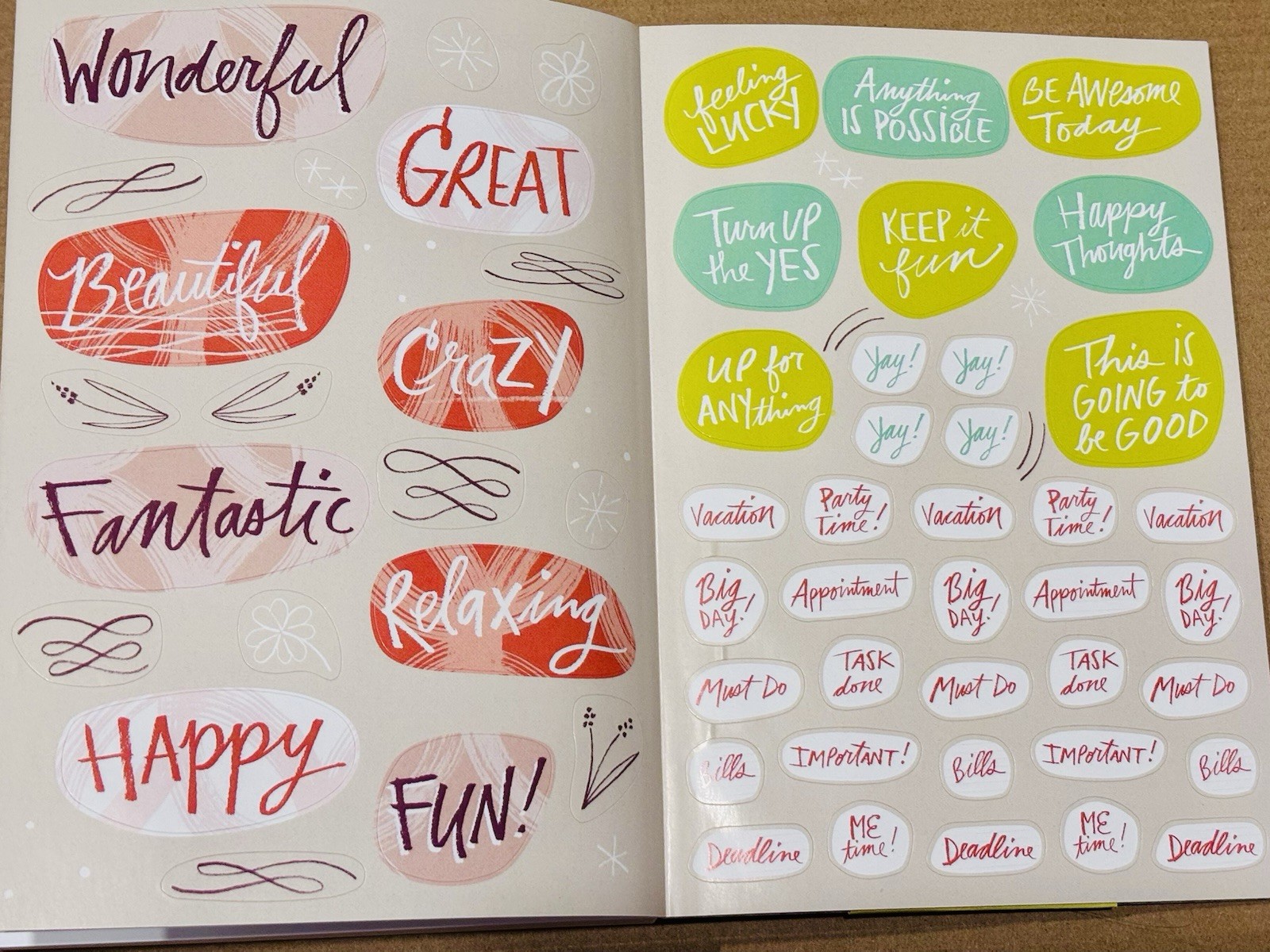 12 Month Undated Planner Today’s Going to be a FILL in the BLANKS Day Stickers