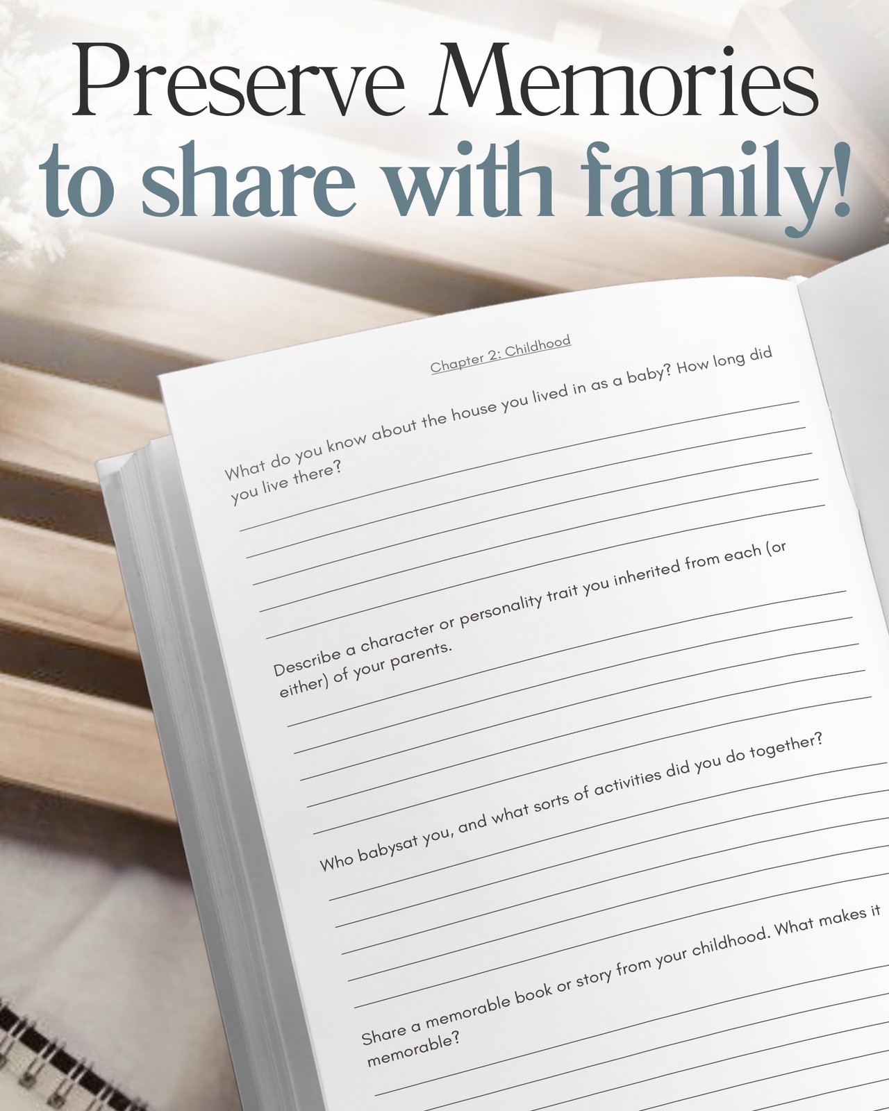 Mimi’s Life Story Journal (Hardcover): A Meaningful Keepsake for Multi Color