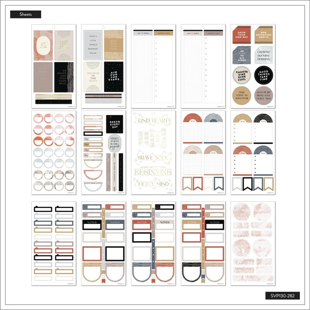 Happy Planner TAMING THE WILD Value Pack Stickers 349 Pcs