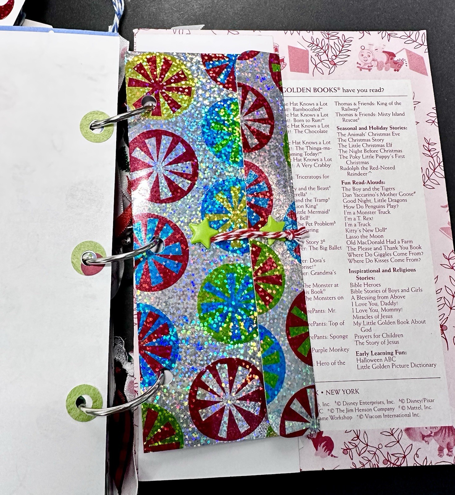 RUDOLPH Christmas Junk Journal Little Golden Book W/Embellishments & Glue Pen…