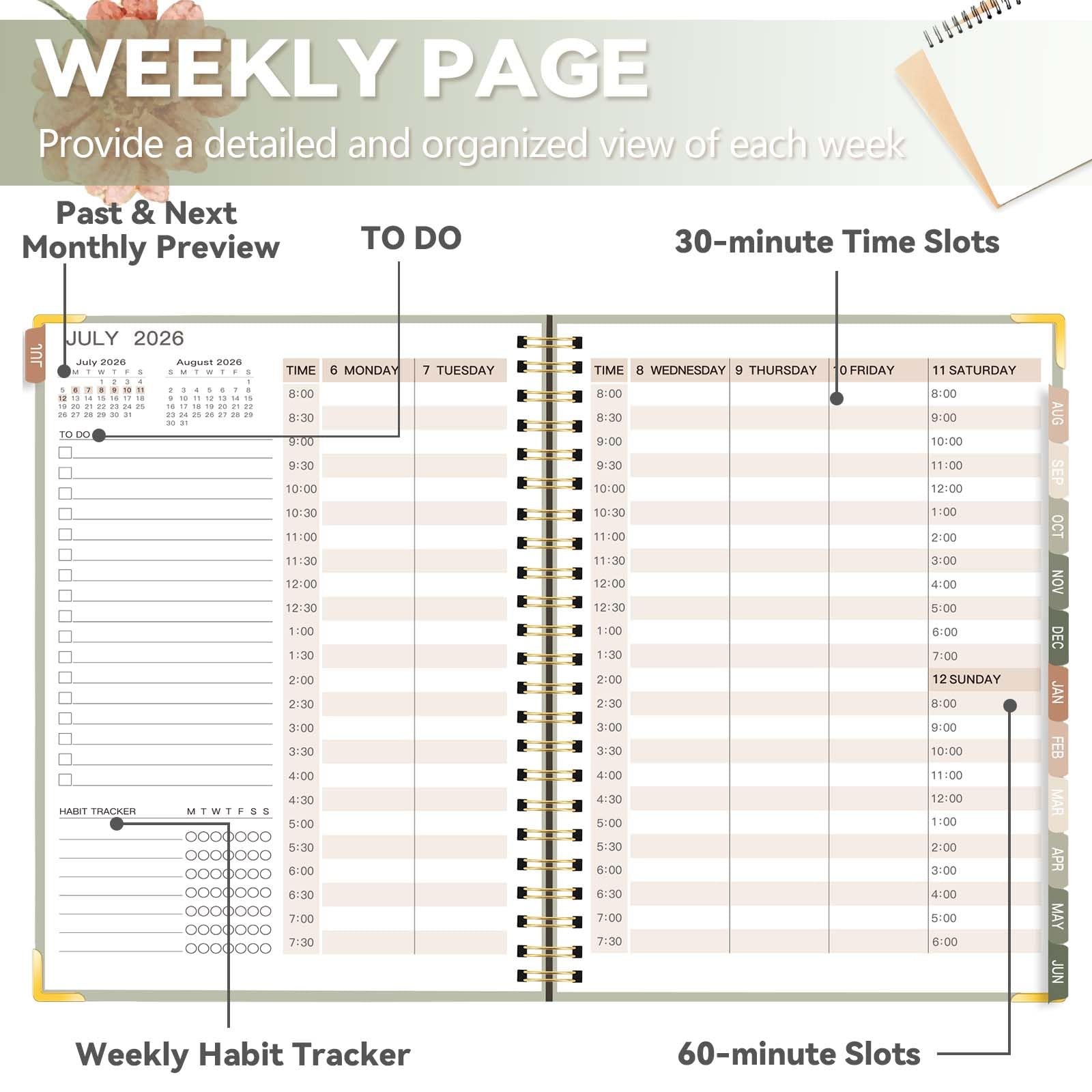 2026-2027 Academic Planner, Weekly & Monthly Appointment Book from Jul. 2026 …