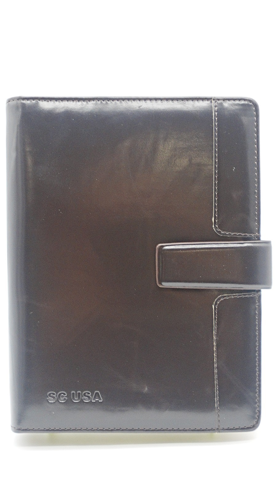 Black Refillable Leather Weekly Planner Organizer Notebook Planner Address Book