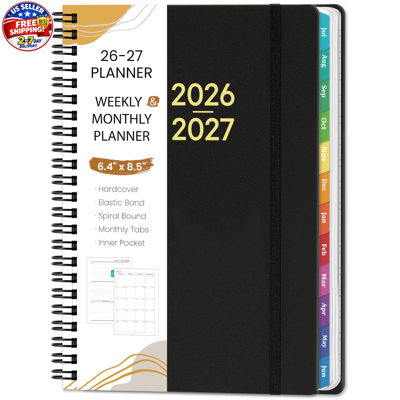Planner 2026-2027 – Planner 2026-2027 Weekly and Monthly from Jul. 2026 – Jun. 2