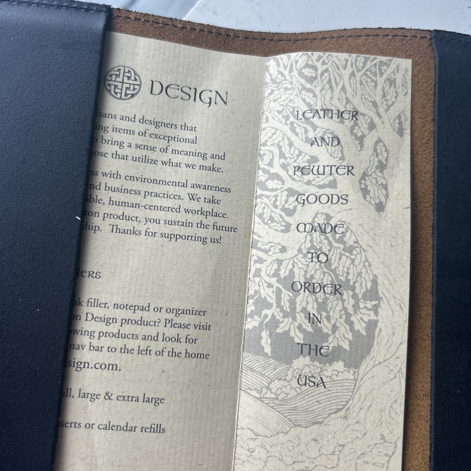 oberon design leather journal