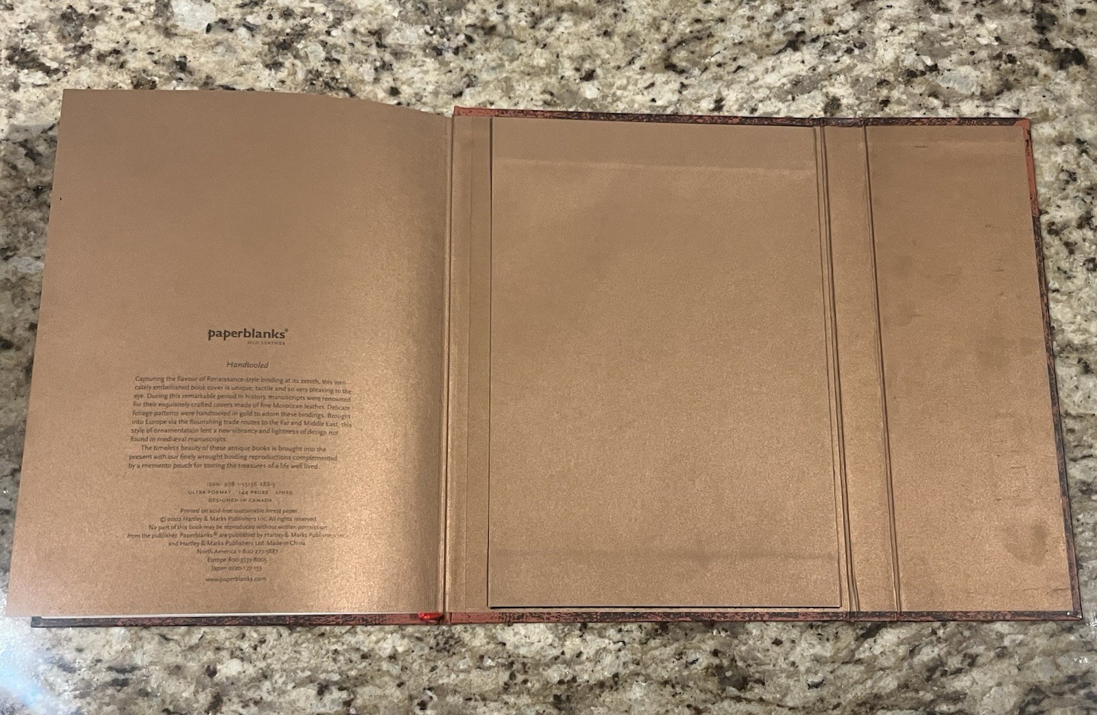 Rare Paperblanks Hand‑Tooled Old Leather Lined Journal | 144 Pages, Hardcover