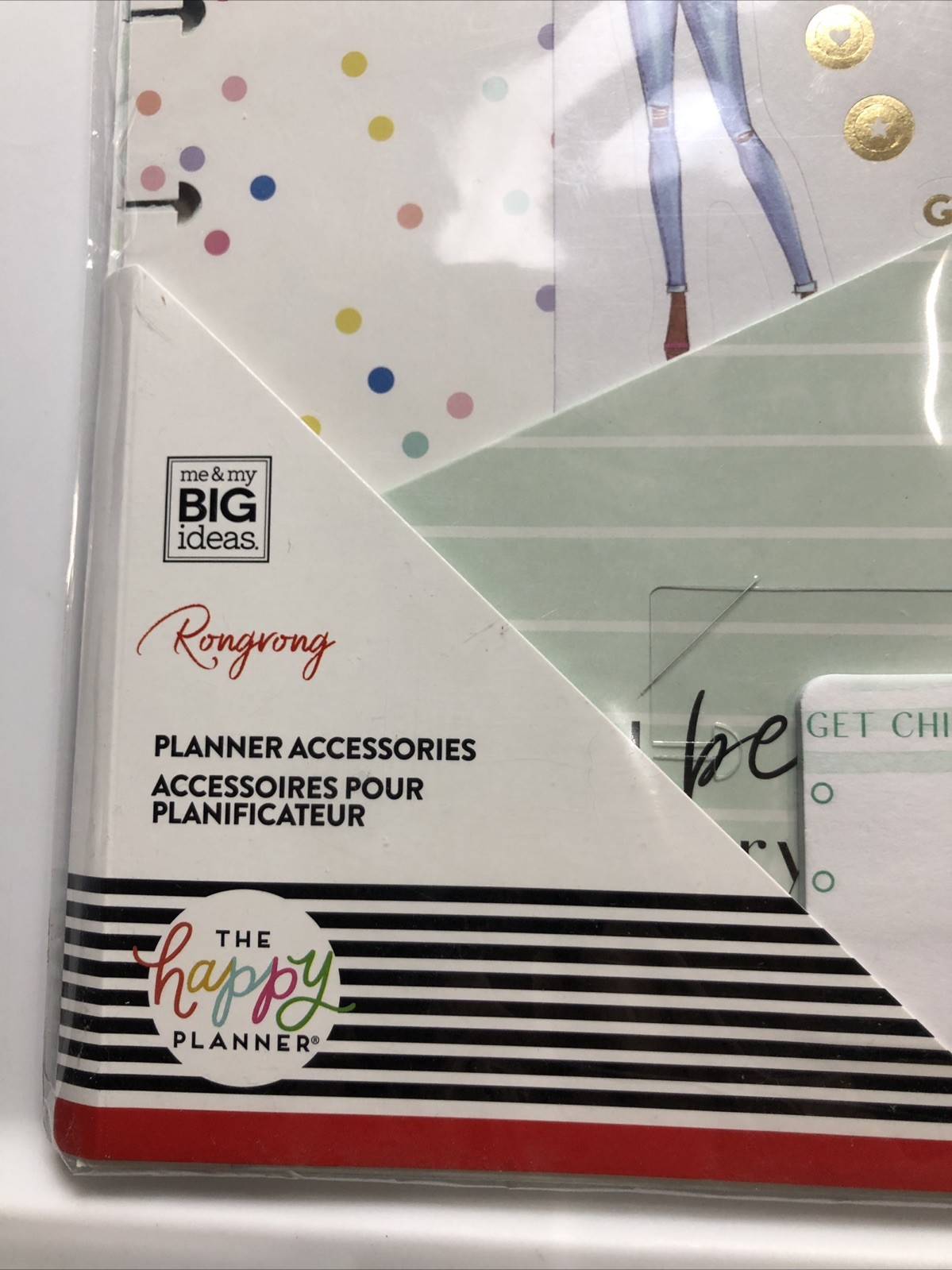 THE HAPPY PLANNER CLASSIC RONGRONG EVERYDAY BEAUTY ACCESSORIES. 89 pcs.