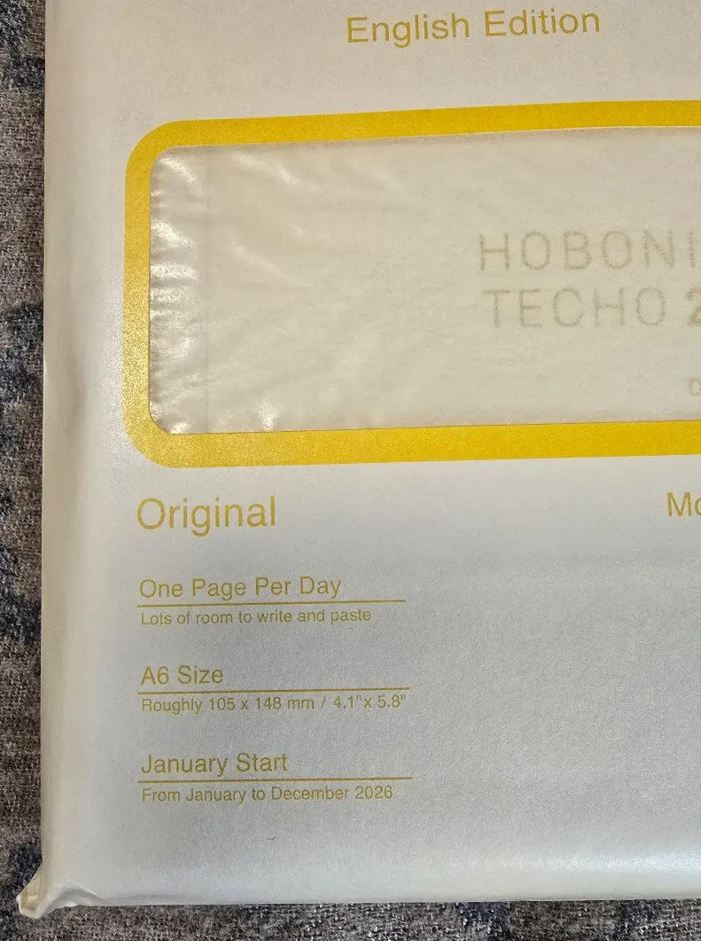 Hobonichi Techo 2026 original A6 Size Book Planner English Version From Japan