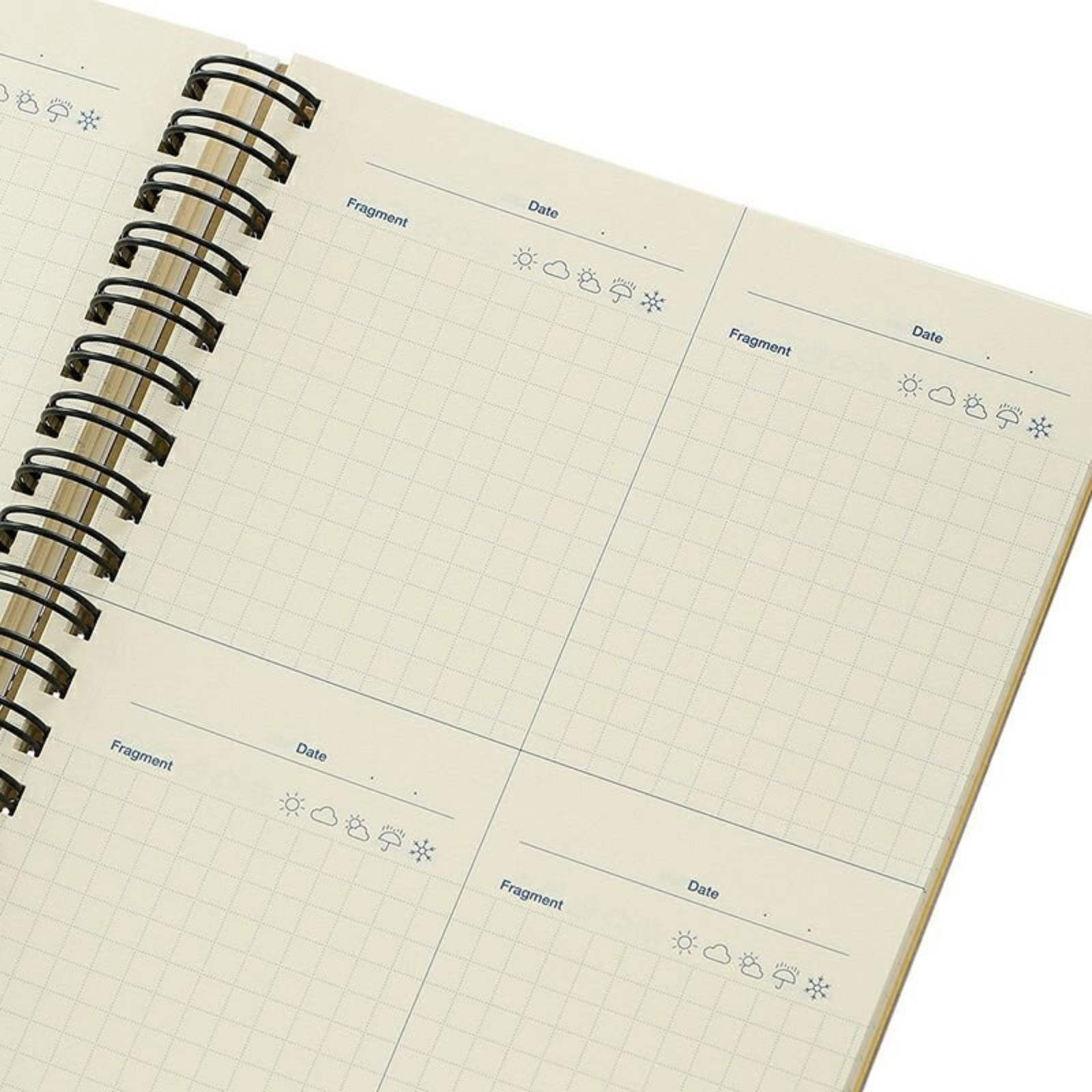 Delfonics Rollbahn Spiral Free Diary 365: 5-1/2 in. x 7 in. (Grey) *B6 notebook