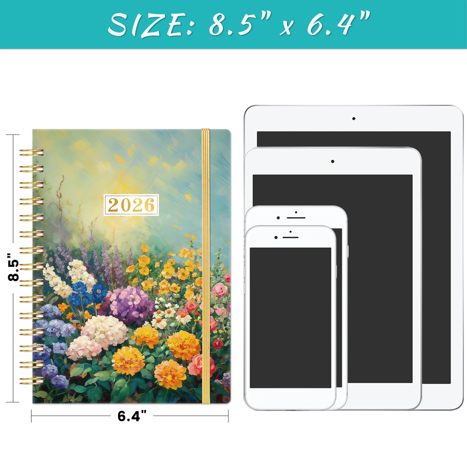 2026 Planner – Planner 2026, January – December Weekly Monthly 6.4 x 8.5, wi…