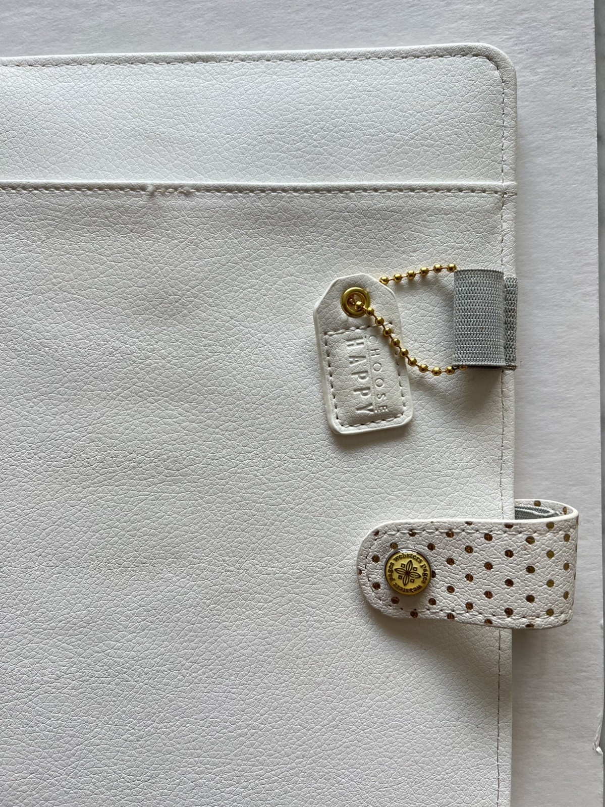 Webster’s Pages Gold Polka Dot Crush A4 Faux Leather Composition Planner 8″X10″