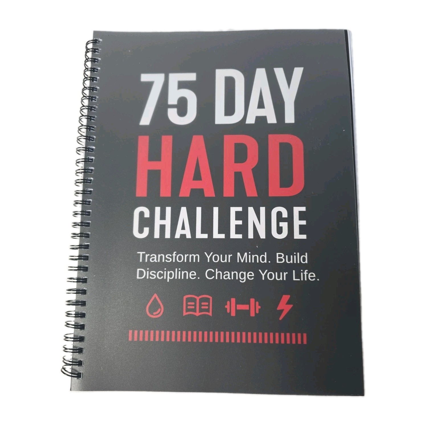 75 Day Hard Challenge Journal for Men or Women with PVC Cover – 75 Hard Chall…