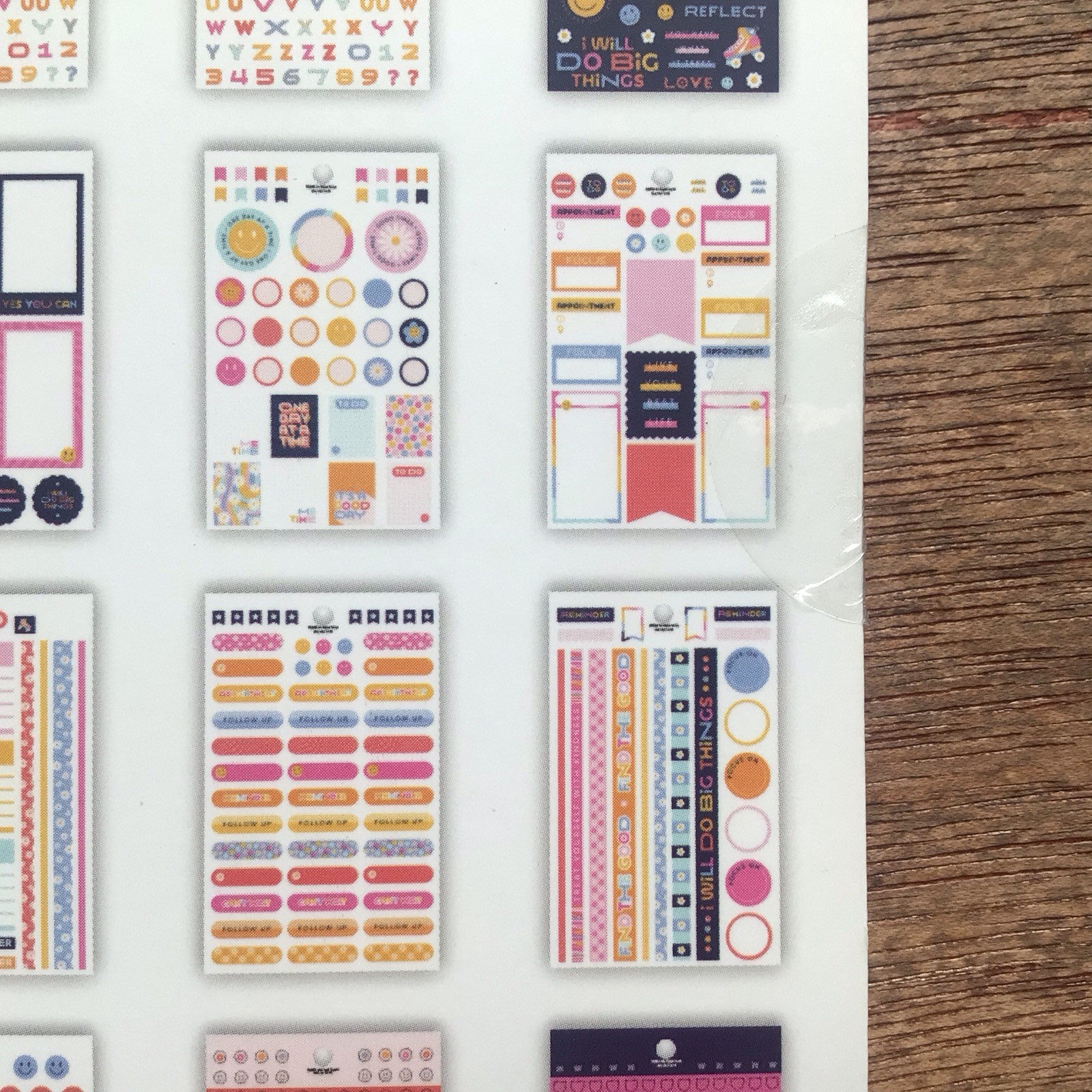 Agenda 52 Sticker Book/Retro Vibes 1929 Pieces/New