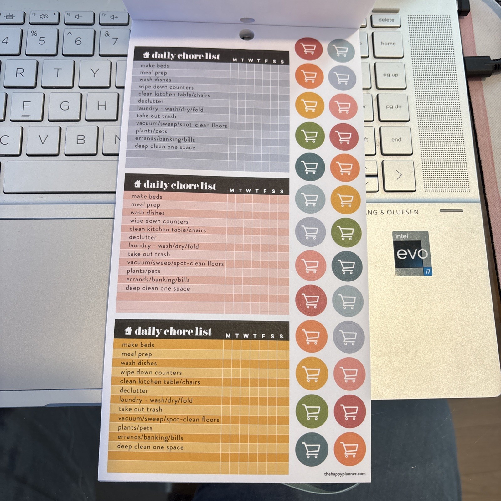 Happy Planner Stickers Daily Chores Value Pack 1403 Pieces Clean House Checklist