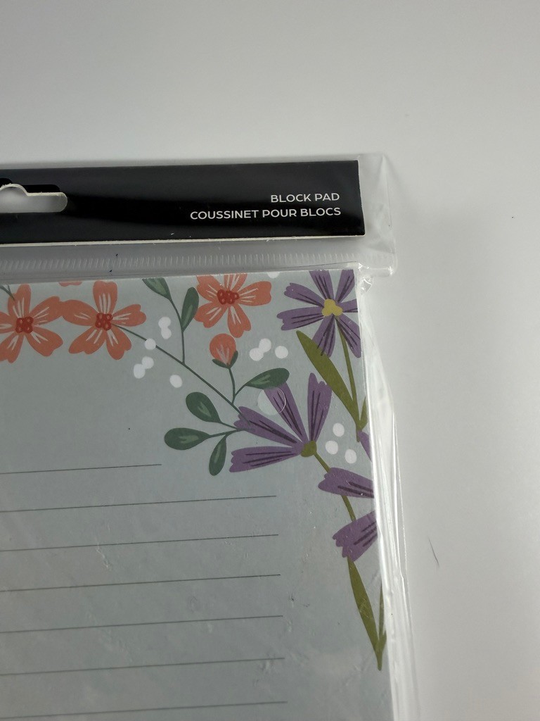 Happy Planner Classic Filler Paper Lined Floral Notes Gray 100 Sheets