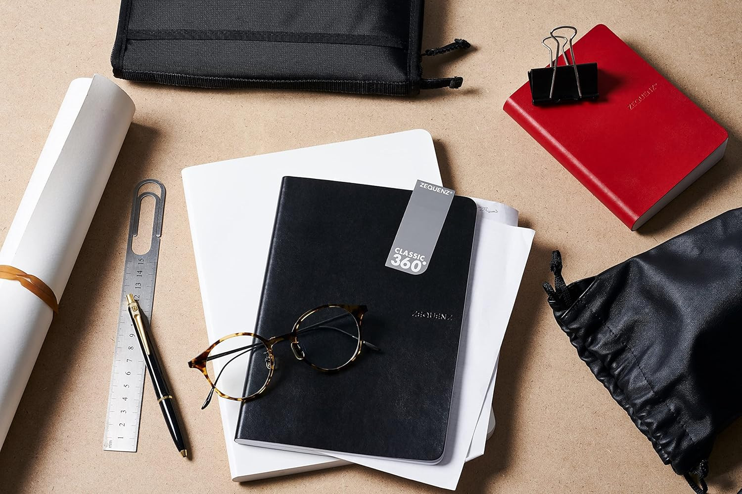 Classic 360 Signature Series, Size: A5 Large, Color: Black, Paper: Grid, Soft Co
