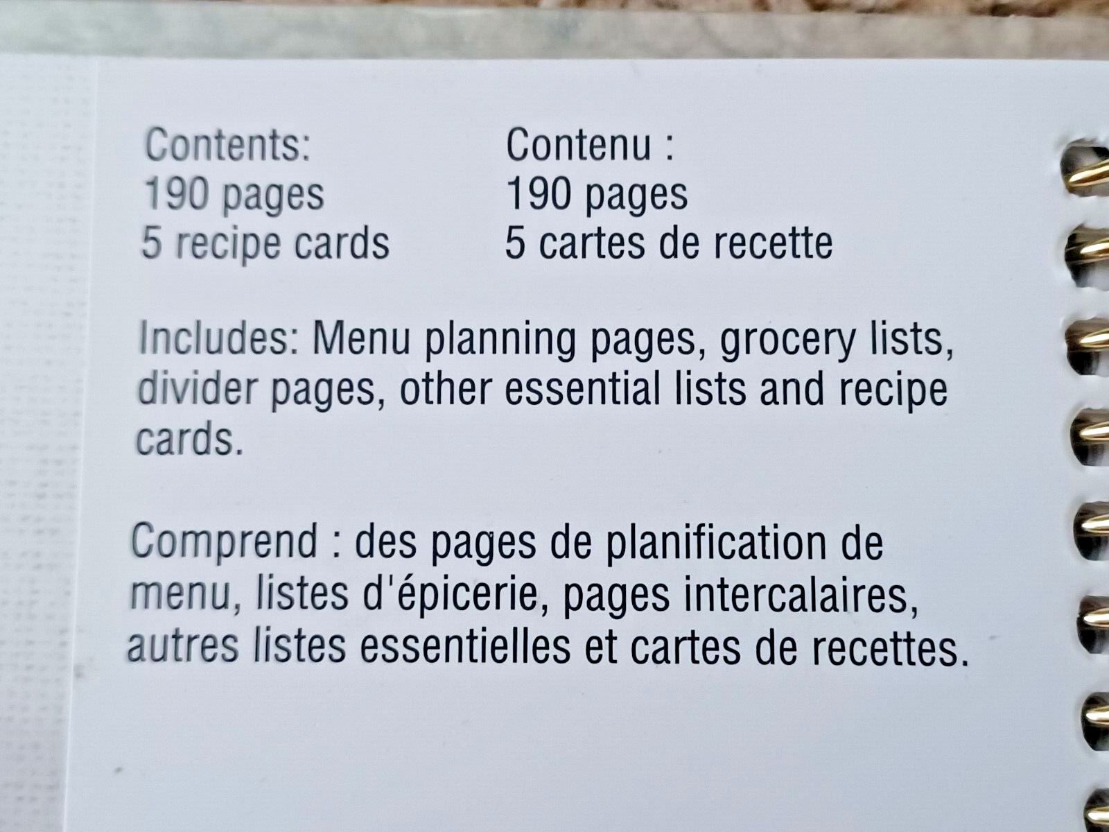 🍽 NEW Menu Planner 5×7 Recollections Spiral Book List Pantry Grocery Recipe Org