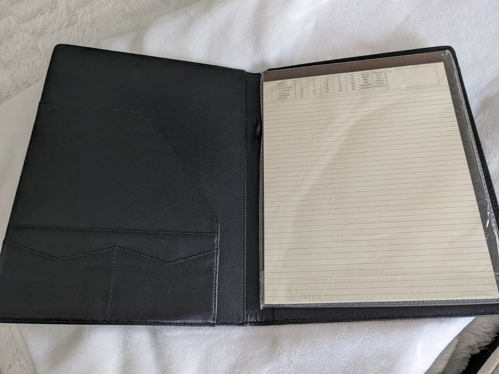 Padfolio/Portfolio Folder – Lemome Executive Leather Padfolio with Document Fold