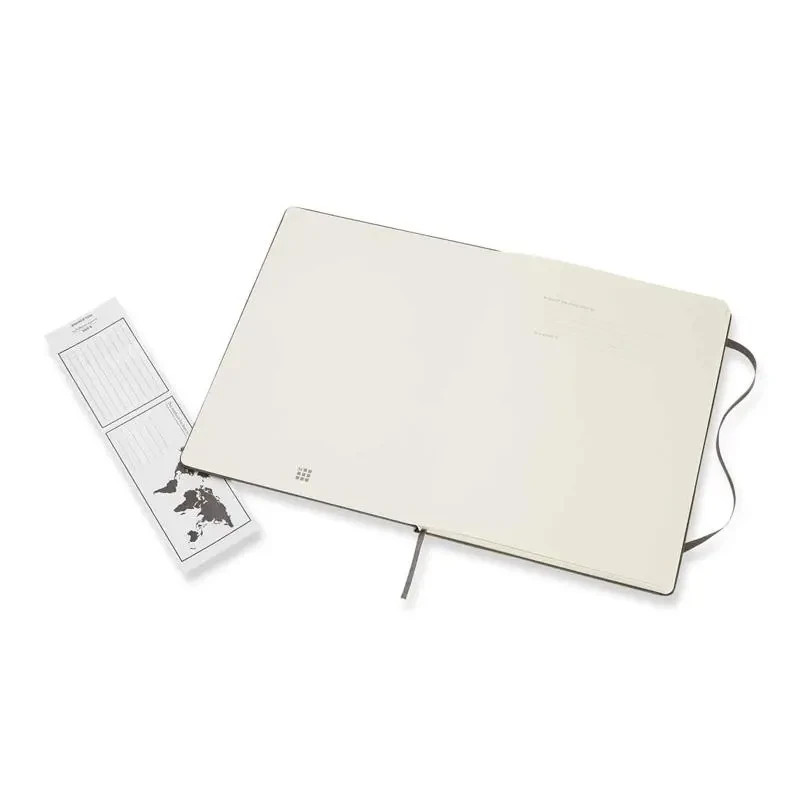 MOLESKINE CLASSIC PLAIN NOTEBOOK, EXTRA LARGE, BROWN EARTH, HARD COVER 192 Pages